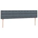 Box Spring легло с матраци Тъмно сиво 200x210 cm Кадифе