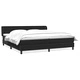 Box Spring легло с матраци Черно 200x210 cm Кадифе