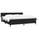 Box Spring легло с матраци Черно 200x210 cm Кадифе
