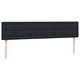 Box Spring легло с матраци Черно 200x210 cm Кадифе