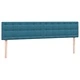Box Spring легло с матраци Тъмно синьо 200x210 cm кадифе