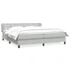 Box Spring легло с матраци Светло сиво 180x220 cm кадифе