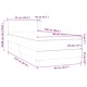 Box Spring легло с матрак Тъмнозелено 90x220 cm Кадифе