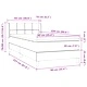 Box Spring легло с матрак Тъмнозелено 90x220 cm Кадифе