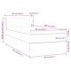 Box Spring легло с матрак Тъмнозелено 90x220 cm Кадифе