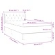 Box Spring легло с матрак Тъмнозелено 80x210 cm Кадифе