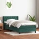 Box Spring легло с матрак Тъмнозелено 80x210 cm Кадифе