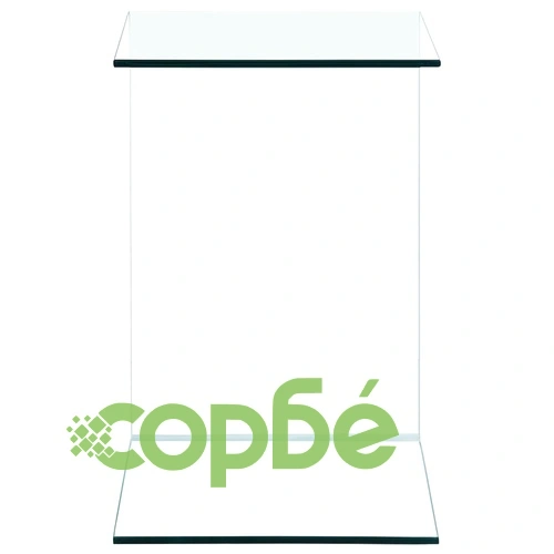 Странична маса, черна, 40x40x60 см, закалено стъкло  ➤ топ цена ➤ sorbe.bg