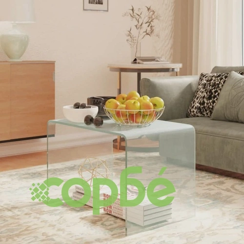 Странична маса, черна, 40x40x60 см, закалено стъкло  ➤ топ цена ➤ sorbe.bg