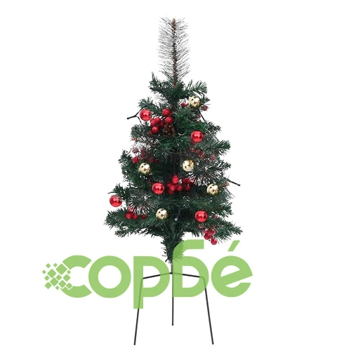 Изкуствени осветени коледни елхи за алея, 2 бр, 76 см, PVC ➤ топ цена ➤ sorbe.bg