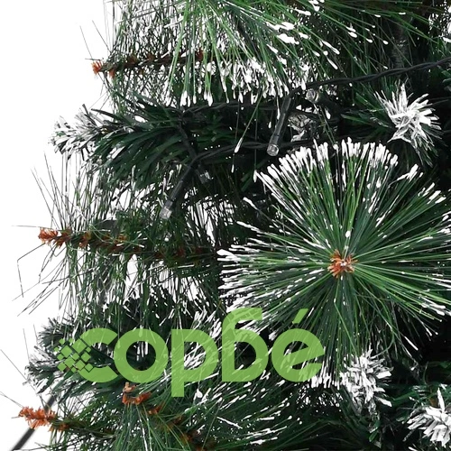 Изкуствена осветена коледна елха със стойка зелена 60 см PVC ➤ топ цена ➤ sorbe.bg