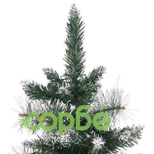 Изкуствена осветена коледна елха със стойка зелена 90 см PVC ➤ топ цена ➤ sorbe.bg
