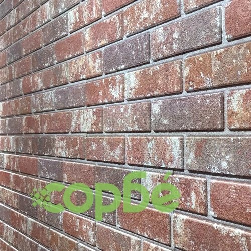 3D стенни панели с дизайн на тъмнокафяви и сиви тухли 10 бр EPS ➤ топ цена ➤ sorbe.bg