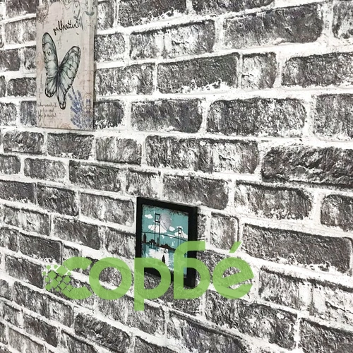 3D стенни панели, тухлен дизайн, тъмносиви, 10 бр, EPS ➤ топ цена ➤ sorbe.bg