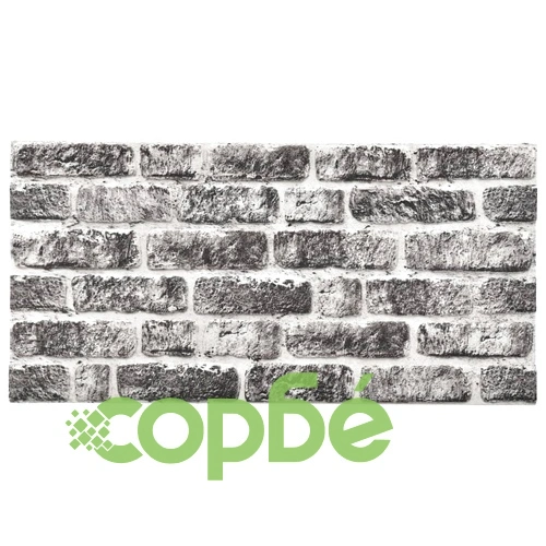 3D стенни панели, тухлен дизайн, тъмносиви, 10 бр, EPS ➤ топ цена ➤ sorbe.bg