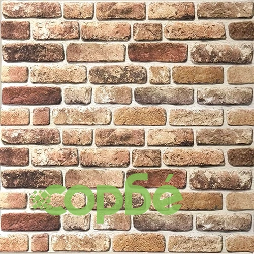 3D стенни панели с дизайн на тухли в тъмнопясъчно 10 бр EPS ➤ топ цена ➤ sorbe.bg