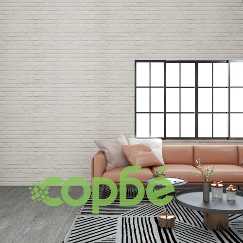 3D стенни панели с дизайн на бели тухли 10 бр EPS ➤ топ цена ➤ sorbe.bg