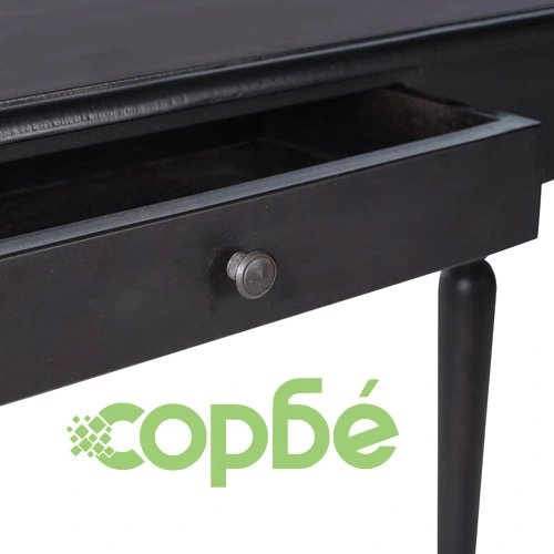 Конзолна маса, светлочерна, 110x30x75 cм, махагонов масив ➤ топ цена ➤ sorbe.bg