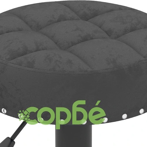 Бар табуретки, 2 бр, черни, кадифе ➤ топ цена ➤ sorbe.bg