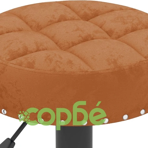 Бар табуретки, 2 бр, кафяви, кадифе ➤ топ цена ➤ sorbe.bg