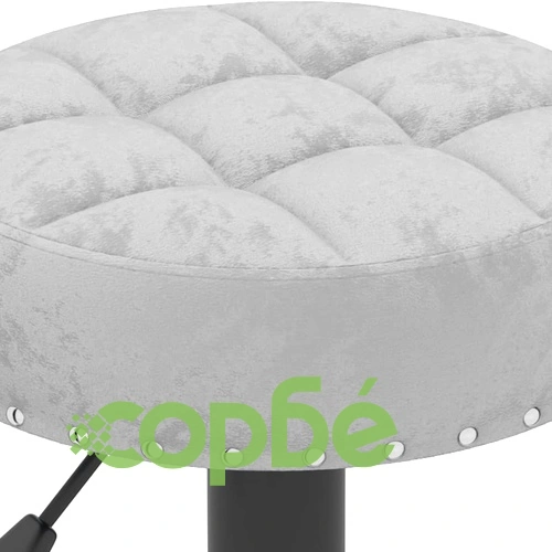 Бар табуретки, 2 бр, сиви, кадифе ➤ топ цена ➤ sorbe.bg