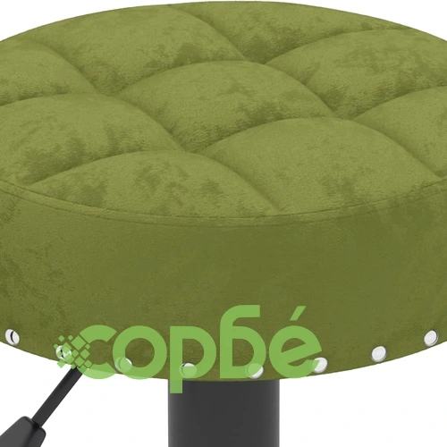 Бар табуретки, 2 бр, светлозелени, кадифе ➤ топ цена ➤ sorbe.bg