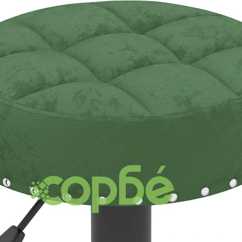 Бар табуретки, 2 бр, тъмнозелени, кадифе ➤ топ цена ➤ sorbe.bg