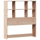 Легло с рафтове за книги, без матрак, 100x200 см, бор масив