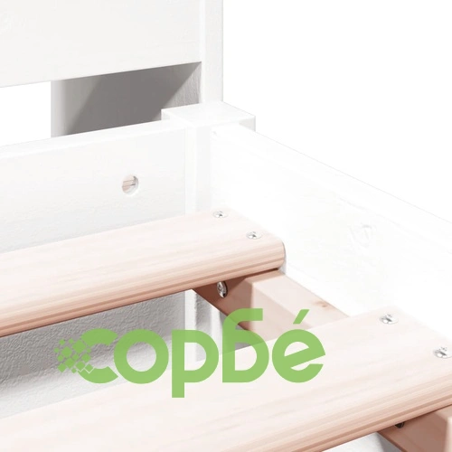 Легло с етажерка за книги, без матрак, 140x190 см, бор масив ➤ топ цена ➤ sorbe.bg