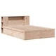 Рамка за легло без матрак, 140x200 см, масивна чамова дървесина