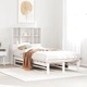 Легло с етажерка за книги, без матрак, 90x190 см, дърво масив