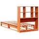 Легло с етажерка за книги, без матрак, 90x190 см, дърво масив
