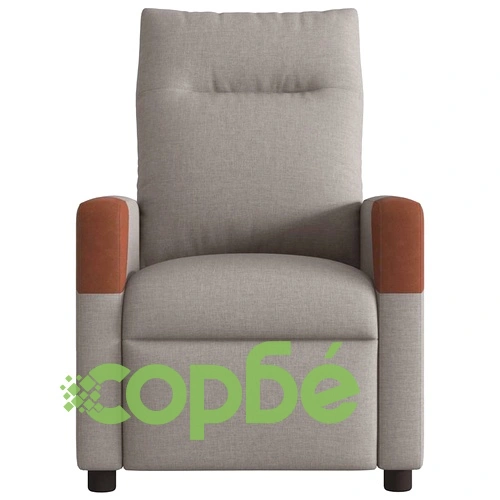 Електрически реклайнер стол, таупе, текстил ➤ топ цена ➤ sorbe.bg