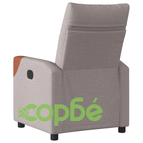 Електрически реклайнер стол, таупе, текстил ➤ топ цена ➤ sorbe.bg