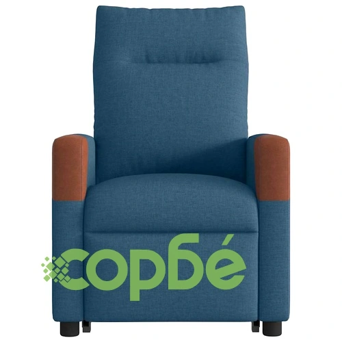 Електрическа стойка нагоре Реклинер стол Синя тъкан ➤ топ цена ➤ sorbe.bg