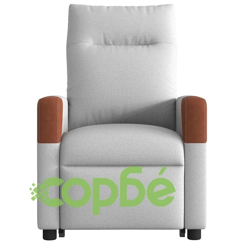 Електрически изправящ масажен реклайнер стол облачносив текстил ➤ топ цена ➤ sorbe.bg