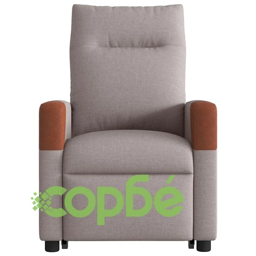 Електрически изправящ масажен реклайнер стол таупе текстил ➤ топ цена ➤ sorbe.bg