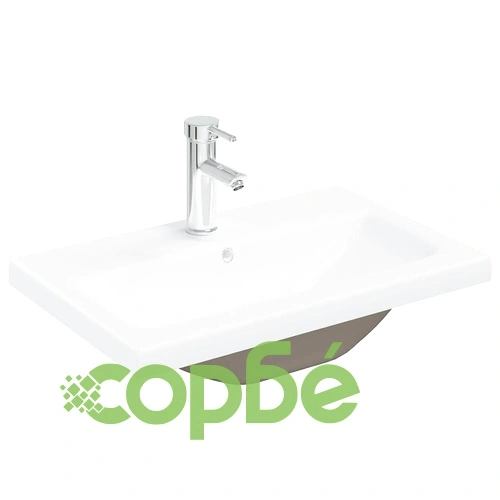 Комплект мебели за баня от 3 части бетонно сив инженерно дърво ➤ топ цена ➤ sorbe.bg