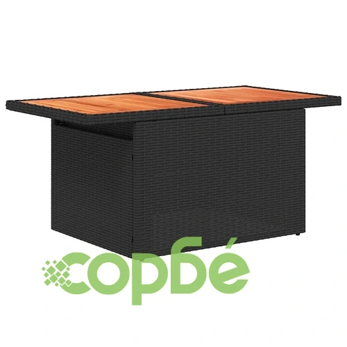 Градински комплект диван с възглавници 9 части черен полиратан ➤ топ цена ➤ sorbe.bg