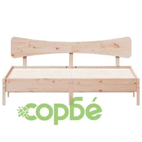 Рамка за легло без матрак, 180x200 см, масивна чамова дървесина ➤ топ цена ➤ sorbe.bg