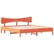 Рамка за легло без матрак, восъчнокафяв, 180x200 см, бор масив