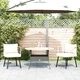 Градински столове 2 бр. с възглавници Natural Poly Rattan
