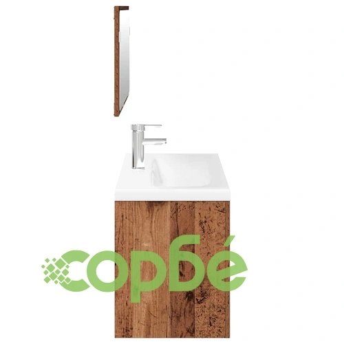 Комплект мебели за баня от 3 части старо дърво инженерно дърво ➤ топ цена ➤ sorbe.bg