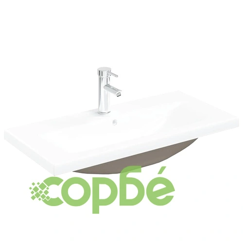 Шкаф за мивка с вграден умивалник и смесител Дъб артизан ➤ топ цена ➤ sorbe.bg