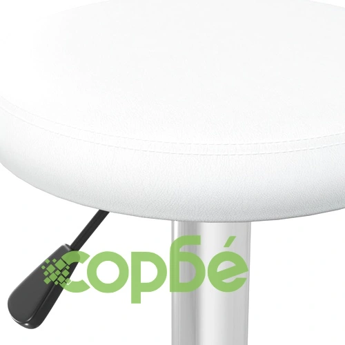 v Бар табуретки, 2 бр, бели, изкуствена кожа ➤ топ цена ➤ sorbe.bg