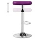 Бар табуретки, 2 бр, лилави, изкуствена кожа