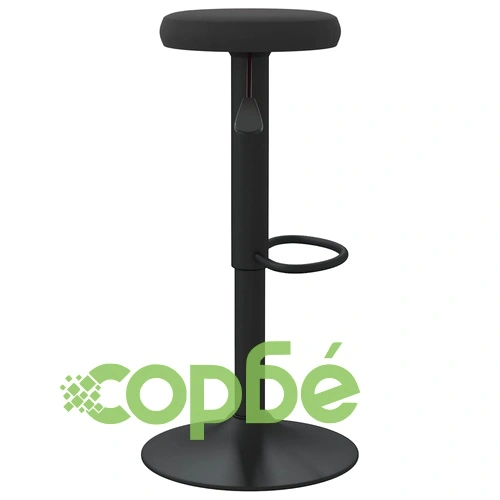 Бар табуретки, 2 бр, черни, кадифе ➤ топ цена ➤ sorbe.bg