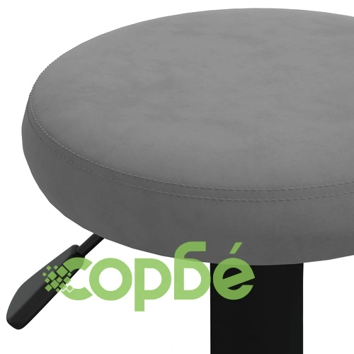 Бар табуретки, 2 бр, тъмносиви, кадифе ➤ топ цена ➤ sorbe.bg