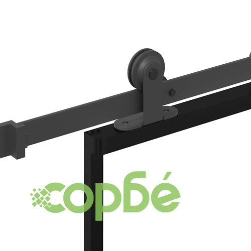 Плъзгаща се врата с механизъм 102x205 см ESG стъкло и алуминий ➤ топ цена ➤ sorbe.bg