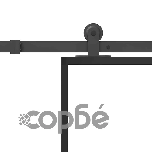 Плъзгаща се врата с обков 90x205 см ESG стъкло и алуминий ➤ топ цена ➤ sorbe.bg